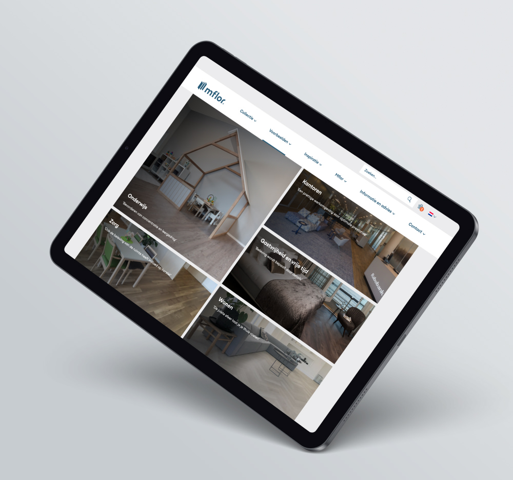 mflor website - projecten overzicht